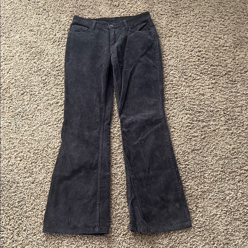 Brandy Melville Black Corduroy Flare Pants size small
